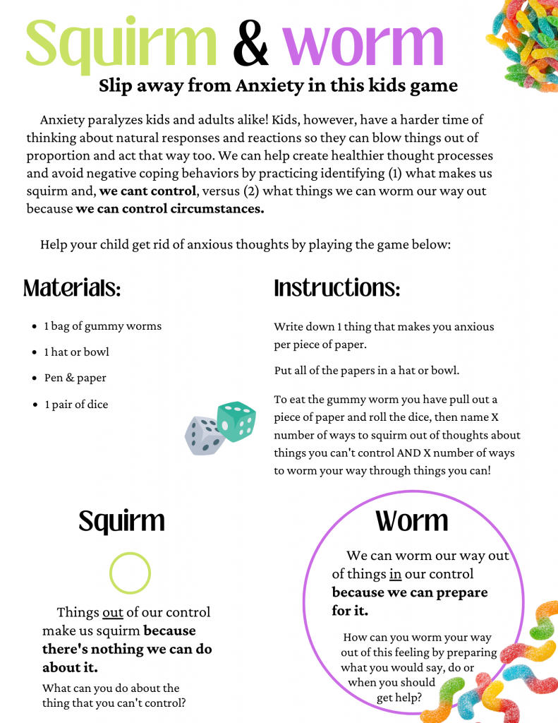 Squirm or worm game