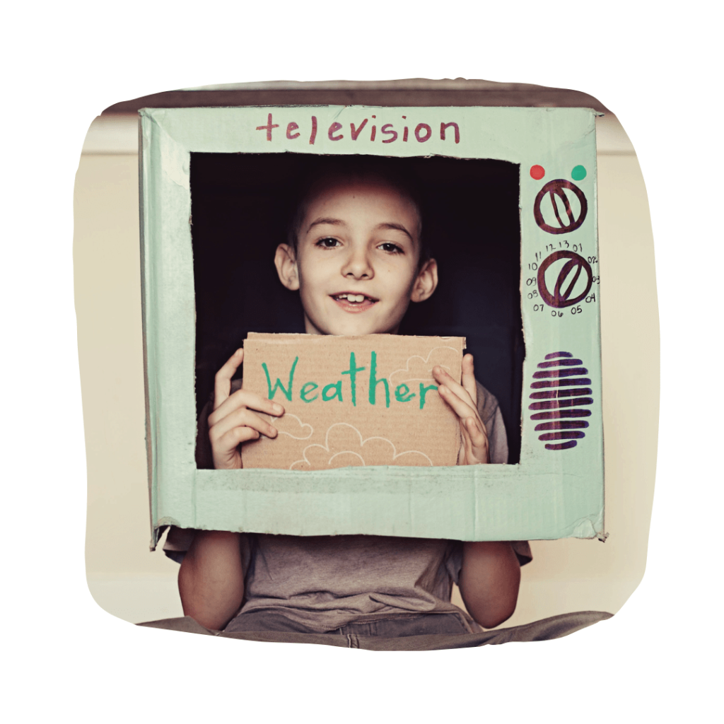 kids pretend to grow imagination