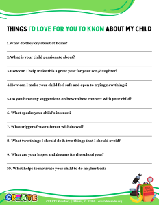 Things parents wished they were asked by teachers